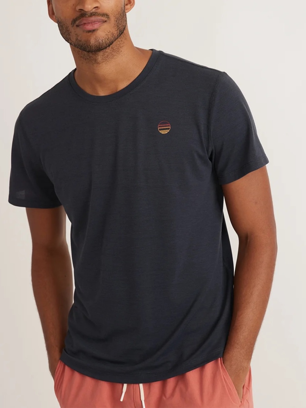 Marine Layer Air Crew Tee in Sky Captain
